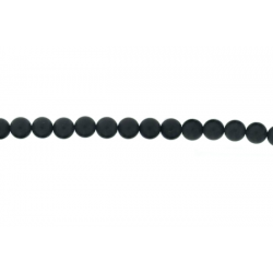 Onyx Black Round  Beads, Matt, 8 mm