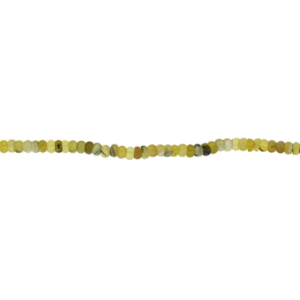Opal Yellow Rondelle Beads, 8 mm