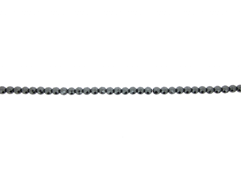 Hematite Round Faceted Beads 8mm                                 