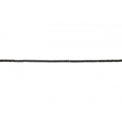 hematite tube beads matte silver 3x5mm                                
