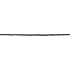 hematite tube beads matte silver 3x5mm                                