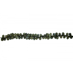 Labradorite Badamche / Drops / Briolette  Faceted Choker Beads                   