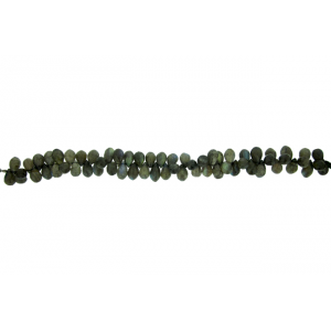 Labradorite Badamche / Drops / Briolette  Faceted Choker Beads                   