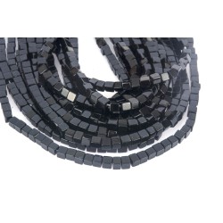 Onyx Black Square Beads