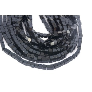 Onyx Black Square Beads