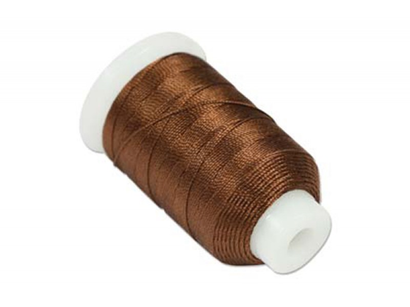 SILK SPOOL BROWN SIZE FFF (0.42MM) 92 YD