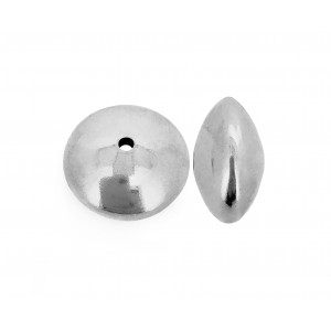 Sterling Silver 925 Saucer beads 14mm