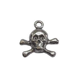 Sterling Silver 925 Skull and Crossbones Pendant