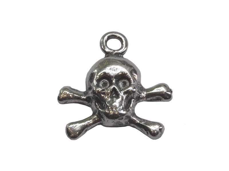 Sterling Silver 925 Skull and Crossbones Pendant