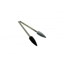 Medium Cone silicon carbide on shank 2.34mm, black