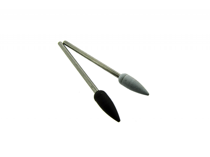 Medium Cone silicon carbide on shank 2.34mm, black