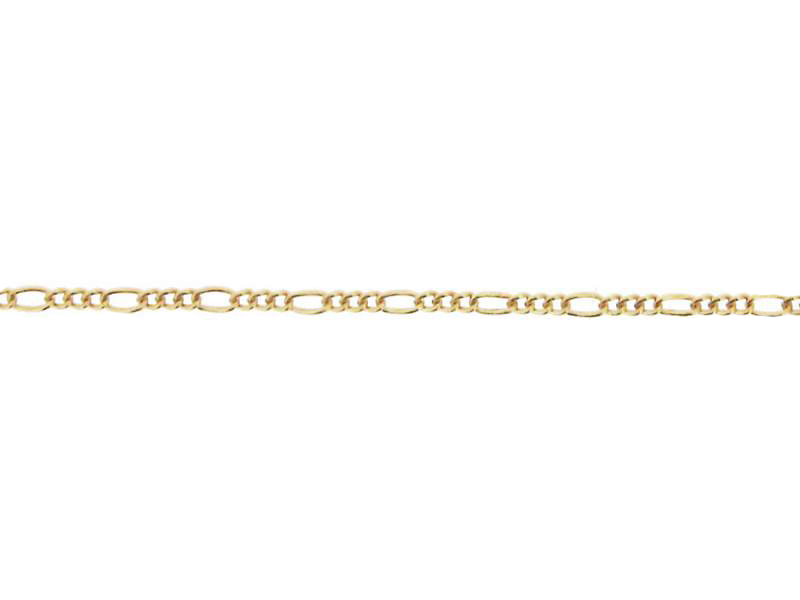 14K Gold Filled Figaro Chain - 3.5mm x 1.5mm / 0.3mm Wire