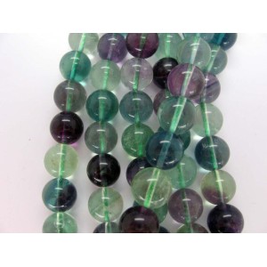 Fluorite Round Beads, 12 mm