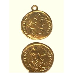 Gold plate Coin Pendant 