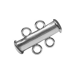 Sterling Silver 925 2 Strand Tube Clasp