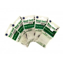 HIGH PERFORMANCE BEAD CORD SIZE 0 (0.3MM) 2 MTRS WHITE