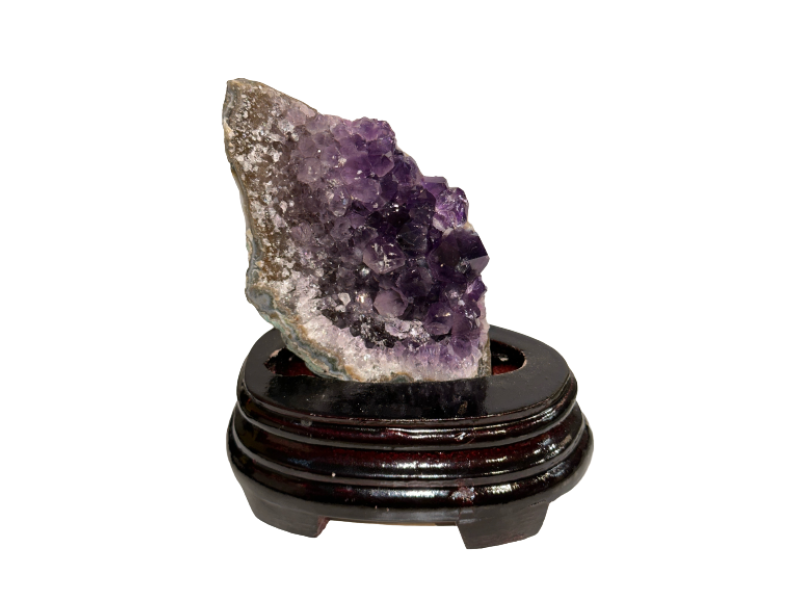 amethyst crystals in matrix