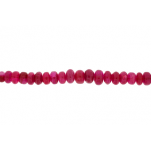 Jade Red Faceted Rondelle Beads, 4 x 2 mm 