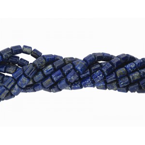 Lapis Cylinder Beads 10x12mm