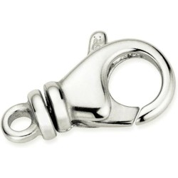 Sterling Silver 925 19mm SWIVEL CARABINER CLASP    