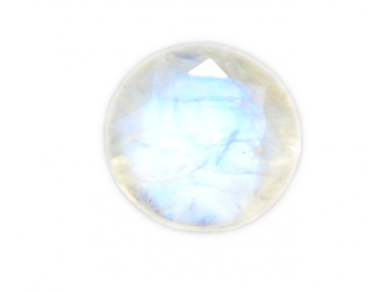 Rainbow Moonstone Cut Stone, Round, 2 mm