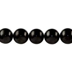 Onyx Black Round Beads, 20 mm 