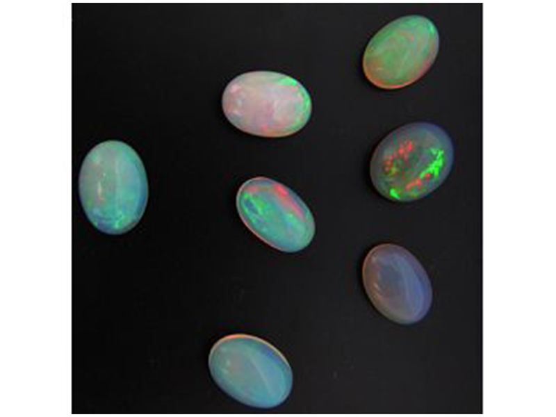 Ethiopian Opal Cabs, Oval, 5mm x 7mm 