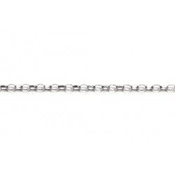 Sterling Silver 925 Oval Rolo Belcher Chain,  2.7 x 4 mm (57)