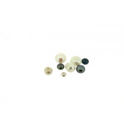 Half Drilled Round Pearl Cream, 5 mm