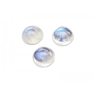 Rainbow Moonstone Cabs Round 10 mm