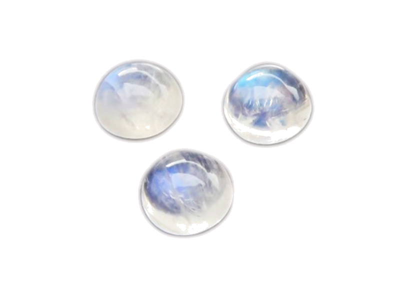 Rainbow Moonstone Cut - Round 8 mm