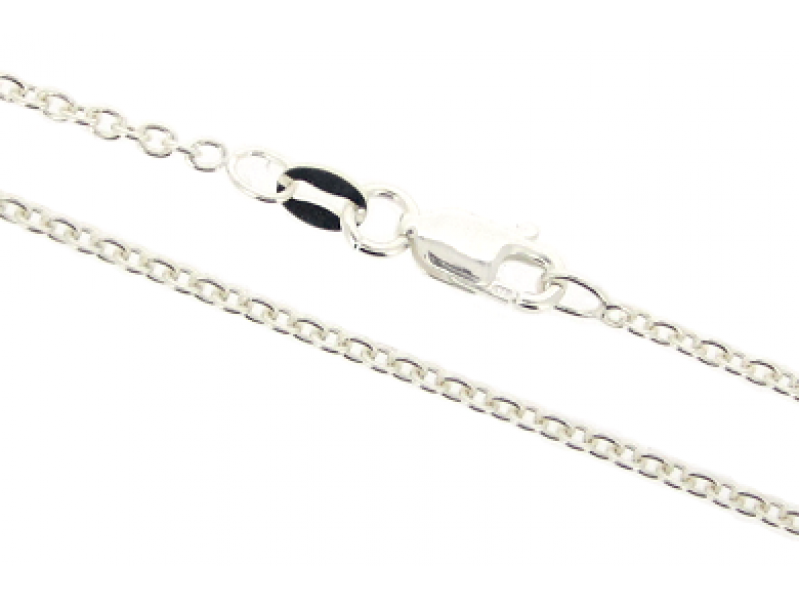 Ready Made Sterling Silver 925 Trace Chain - 1.6mm / 18"