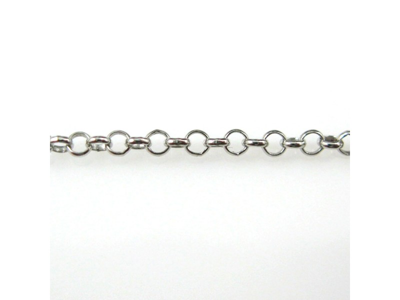 Sterling Silver 925 Rolo Belcher Chain, 3mm (50)