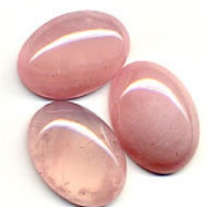 Rose Quartz Cabs - Oval 7 x 9 mm  