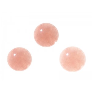 Rose Quartz Cabs - Round 14 mm  