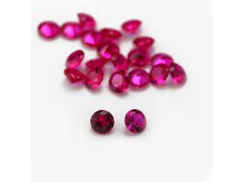 Ruby Cut Stone - Round 3 mm