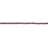 Ruby 2mm Square Faceted beads 