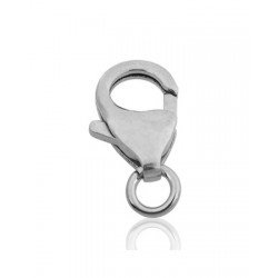 Sterling Silver 925 Trigger Clasp 14.6mm with open jump ring