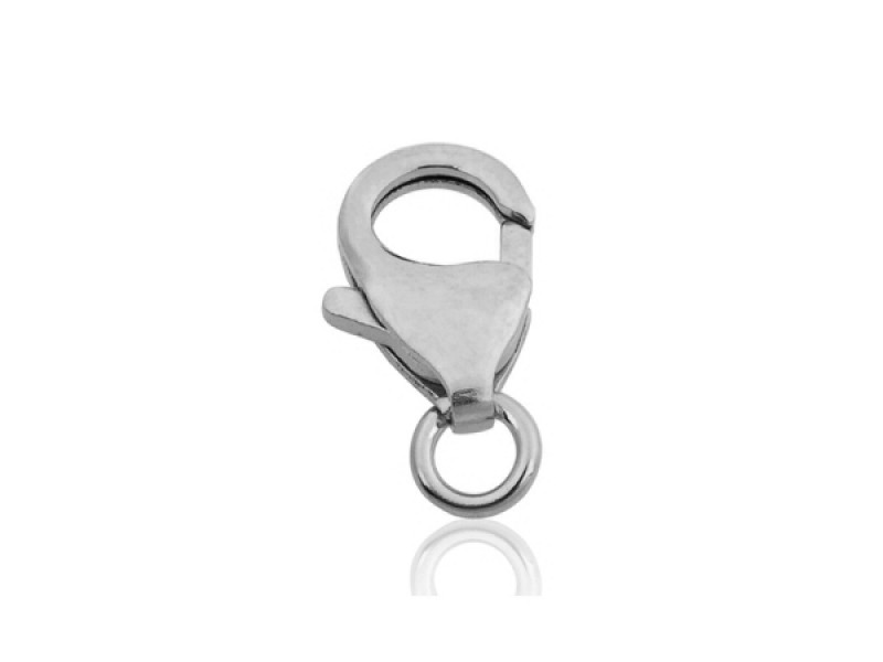 Sterling Silver 925 Trigger Clasp 14.6mm with open jump ring