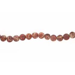 Coral Sea Bamboo Dyed Rough Beads