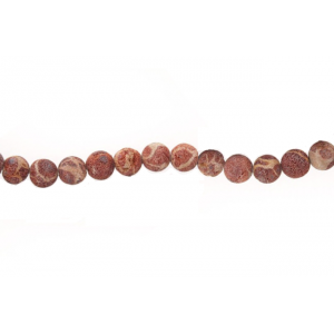 Coral Sea Bamboo Dyed Rough Beads