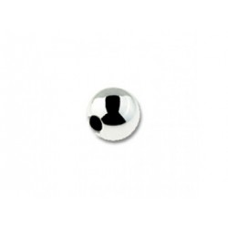 Sterling Silver 925 Round Bead 12mm, 2 holes