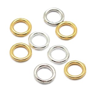 SOLDERED JUMP RINGS, SILVER & GOLDFILLED SOLDERED JUMP RINGS, SILVER & GOLDFILLED