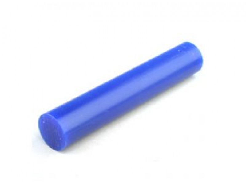 MATT Blue Wax Ring Tube Solid Round Bar