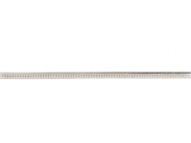 Sterling Silver 925 8 Sided Square Snake Chain, 1.5 mm