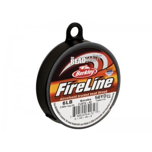 Fireline Beading Thread, Smoke, 6LB, 0.15mm x 50 Yard Reel