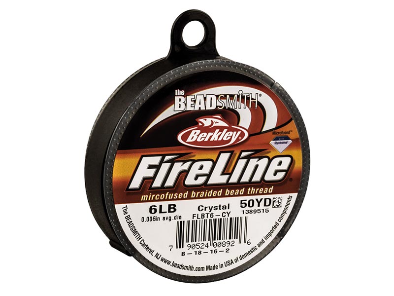 Fireline Beading Thread, Crystal, 6LB, 0.15mm x 50 Yard Reel