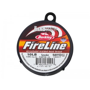 Fireline Beading Thread, Smoke, 10LB, 0.20mm x 50 Yard Reel