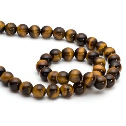 Tiger Eye Round Beads - 6 mm 