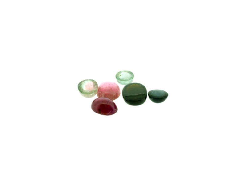 Tourmaline Cabs, Round, 3.5mm